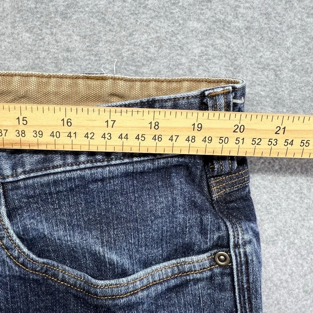 Duluth Trading Men's‎ Relaxed Straight Ballroom Flex Fit Blue Denim Jeans 42x30